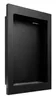 A black, rectangular recessed shelf or niche, likely for a fireplace insert or storage. Voir les images du produit