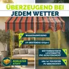 tillvex Klemmmarkise 300 cm Orange/Anthrazit mit Solar LED Produktbild-Vorschau 4