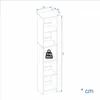 KOMTO Bücherregal Kaschmir– Schmales Regal 30 cm Breit, Produktbild-Vorschau 3