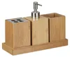 relaxdays 10020224_0 relaxdays Badaccessoires-Set   braun Anteprima dell’immagine prodotto 10