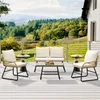 Yaheetech 4-tlg. Gartenmöbel-Set aus Polyrattan, 2-Sitzer & Produktbild-Vorschau 1