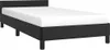 A black bed frame with a white mattress is shown against a white background. Náhľad obrázku produktu