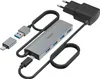 Hama USB-Hub 4 Ports, inkl. USB-C-Adapter u. Netzteil Produktbild-Vorschau 3