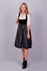 Edelnice Midi Dirndl Evi Samt Schwarz 48 Produktbild-Vorschau 9