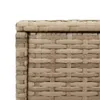 vidaXL Garten-Beistelltisch Glasplatte Beige 58x27,5x55 cm Produktbild-Vorschau 9