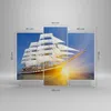 Bild auf Leinwand - Leinwandbild - Yacht Meer Welle - Produktbild-Vorschau 3