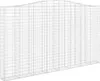 vidaXL Gabion s vysokým obloukem 400x30x220/240 cm Náhled obrázku produktu 1