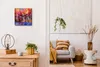 Coloray Uhr auf Leinwand 30x30 cm Wand Uhr Dekoration Produktbild-Vorschau 3