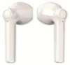 Two white wireless earbuds are shown against a white background. Voir les images du produit