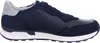 A side view of a blue sneaker. Voir les images du produit