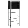 vidaXL Waschmaschinenregal 2 Ablagen Schwarz 71x29,5x170,5 Produktbild-Vorschau 1