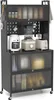 A kitchen organizer rack with various appliances and storage compartments. Produktbild-Vorschau