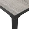 Tavolino da giardino grigio 55x55x31 cm DPC e acciaio Anteprima dell’immagine prodotto 4