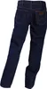 The back view of a pair of dark blue denim jeans. Produktbild-Vorschau