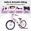 vidaXL Bicicletta per bambini con rotelle da 18 pollici, Anteprima dell’immagine prodotto 4