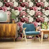 Tapeta abstrakcja nowoczesna do salonu róże kwiaty natura Podgląd zdjęcia produktu 2
