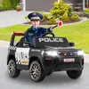 COSTWAY Voiture électrique 12V pour enfants Police, Voiture Voir les images du produit 1