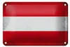 Blechschild Flagge Österreich 18x12cm Flag Austria Vintage Produktbild-Vorschau 1
