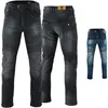 Vorder und Rückansicht der BULLDT Herren Motorradjeans Schwarz aus atmungsaktivem Denim mit Hüft und Knieschonern für täglichen Komfort und zuverlässigen Schutz beim Fahren jetzt online kaufen Produktbild-Vorschau