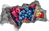 Selbstklebender Loch-3D-Aufkleber 95x73 cm Les Obstkorb Produktbild-Vorschau 1