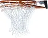 A basketball hoop and net, viewed from below and to the side. Produktbild-Vorschau
