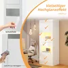 Merax LED-Vitrine Hochglanz Weiß mit 16 Farben, 3 Produktbild-Vorschau 9