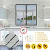 Fliegengitter Fenster Magnet Schwarz 120 x 120 cm Produktbild-Vorschau 3