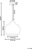 BELIANI Lampa wisząca szklany klosz oświetlenie do salonu Podgląd zdjęcia produktu 7