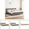 The Living Store Boxspringbett mit Matratze Taupe 180x200 Produktbild-Vorschau 1
