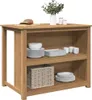 vidaXL Kuchynský ostrov PANAMA 112 x 77 x 90 cm z masívneho Náhľad obrázku produktu 2