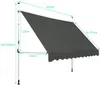 Diagram showing dimensions of a retractable awning. Produktbild-Vorschau