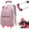 Schulrucksack mit Rollen Mädchen - Schultrolley Wasserdicht Produktbild-Vorschau 4