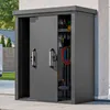 GFP Geräteschrank Metall 150x78x191 cm Gartenschrank Produktbild-Vorschau 2