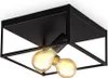 Deckenleuchte Vintage schwarz Metall Deckenlampe Industrie Produktbild-Vorschau 1