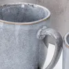 Steingut Becher 4er Set 300ml Tasse Grau Kaffeetasse Modern Produktbild-Vorschau 4