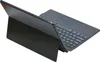 A black tablet with a detachable keyboard and kickstand is shown at an angle against a white background. Náhľad obrázku produktu