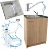 A collage of kitchen sink components and a cabinet. Podgląd zdjęcia produktu