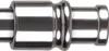A close-up, studio shot of a metal curtain rod finial. Anteprima dell’immagine prodotto