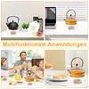 Teewärmer aus Keramik, Stövchen für Glas Teekanne, Teelicht Produktbild-Vorschau 4