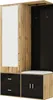 Sweiko Ensemble d'armoires élégant en noir et couleur bois Voir les images du produit 16