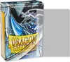 A product box for Dragon Shield card sleeves, with a clear sleeve partially obscuring the box. Produktbild-Vorschau