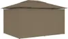 vidaXL Zahradní stan se závěsy 4x3 m Taupe 180 g/m² Náhled obrázku produktu 2