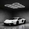 XINZI LED Hexagon stropní světlo - 11 panelů, 6500K bílá, Náhled obrázku produktu 1