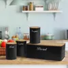 Brotkasten Vorratsdosen 4er-Set Schwarz neuetischkultur Produktbild-Vorschau 2