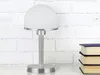 Tischleuchte JOOST II Silber & Glas Weiß Höhe 39cm Produktbild-Vorschau 7