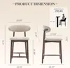 Product dimensions and weight capacity information for bar stools. Anteprima dell’immagine prodotto
