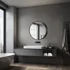 A modern bathroom with a large window, vanity, sink, mirror, and bathtub. Náhľad obrázku produktu