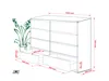 Kommode mit 8 Schubladen, Farbe: Mattschwarz, 120 x 101 x Produktbild-Vorschau 5