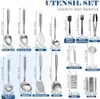 BEWOS 15-teiliges Küchenhelfer Set - Edelstahl Kochlöffel Produktbild-Vorschau 2