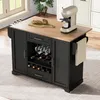Carrello da cucina Merax, isola da cucina con piano di Anteprima dell’immagine prodotto 10